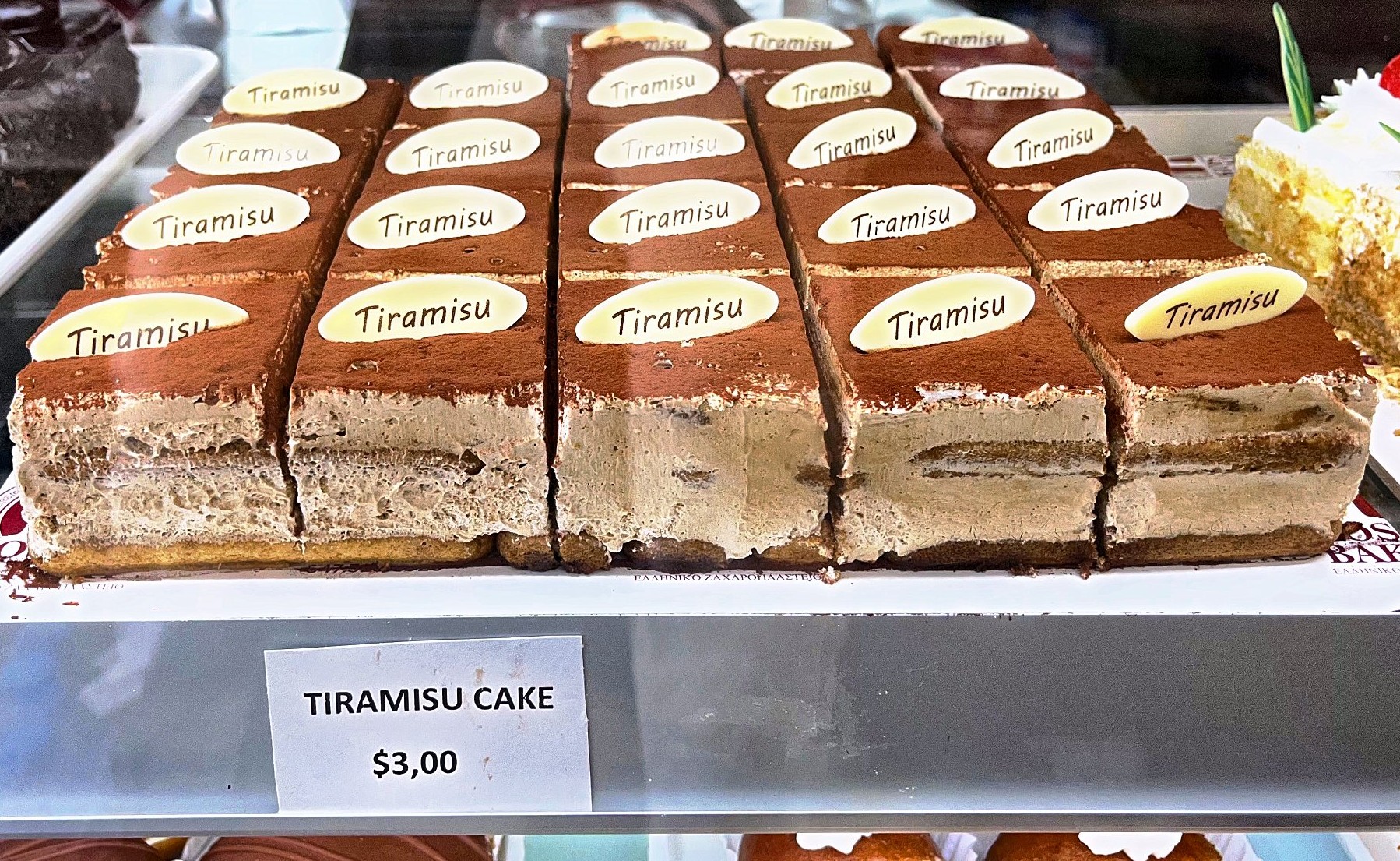 Dessert selection at Kostas Meat Market and Deli
